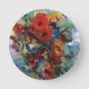 Splash of Color II Round Clock