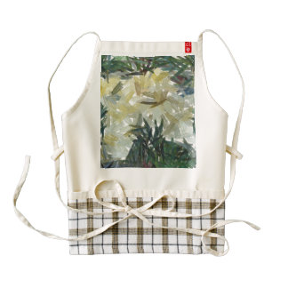 Splash of color in a garden zazzle HEART apron
