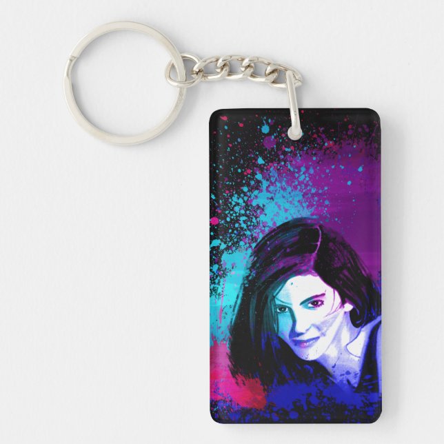 Splash of Color Keychain (Front)