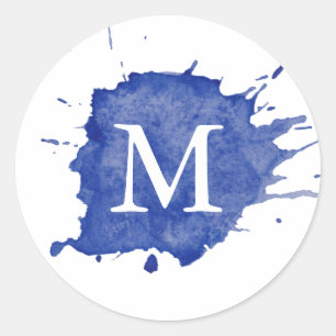 Splash Of Color ⎥ Monogram Sticker