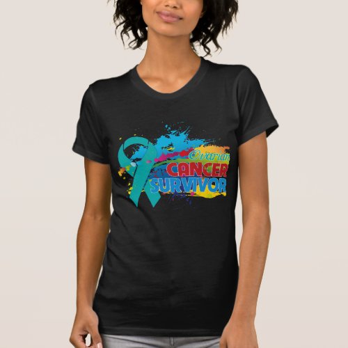 Splash of Color _ Ovarian Cancer Survivor T_Shirt