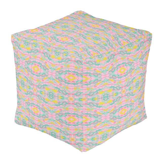 Splash of Color Pouf (Angled Back)