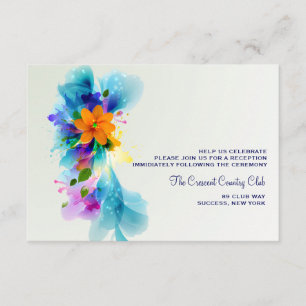 Splash of Color Reception Card