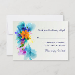 Splash of Color Response Card