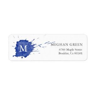 Splash Of Color Return Address Label