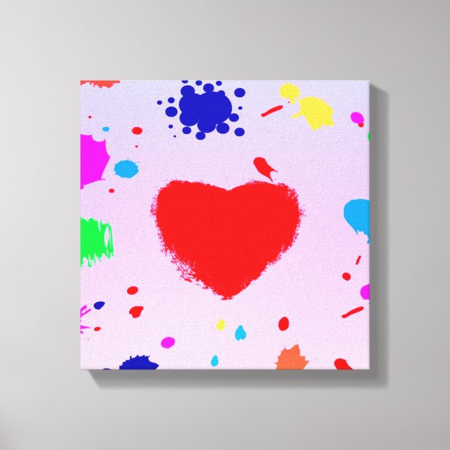 Splash of Colors Canvas Print (Front)