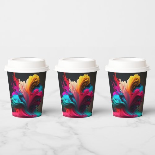Splash of Colour  Paper Cups
