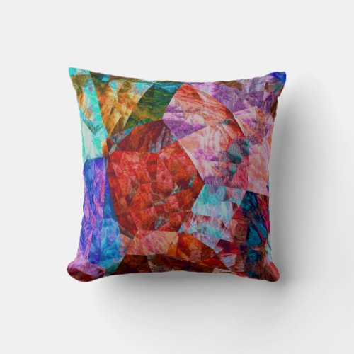 Splash of Colour Throw Pillow