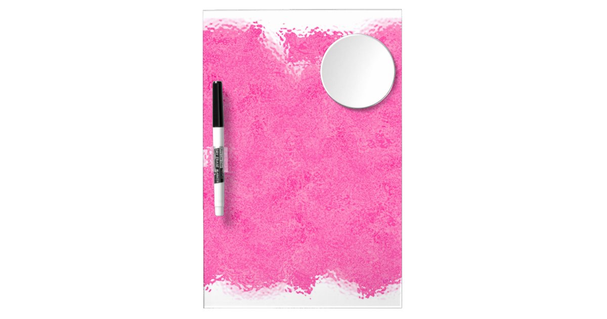 Splash of HOT PINK Dry Erase Board With Mirror Zazzle