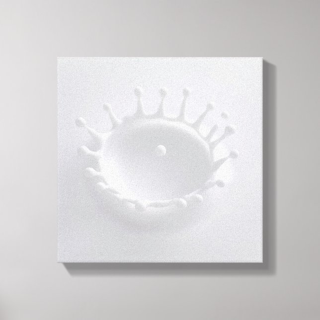 Splash of Milk Canvas Print (Front)