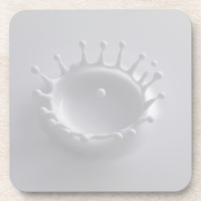 Splash of Milk Drink Coaster (Front)