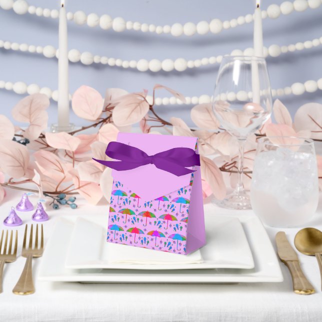 Splash of Nature at Sundown Favor Boxes (Wedding)
