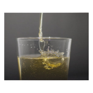 Splash of spirit faux canvas print