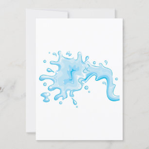 Splash Of Water Invitation