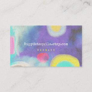 Splash of Watercolour Business Card