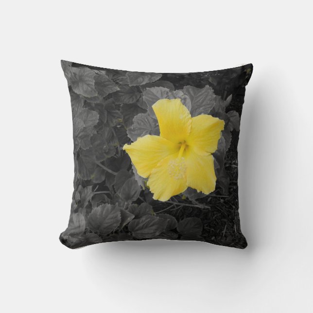 Splash of Yellow Throw Pillow (Front)