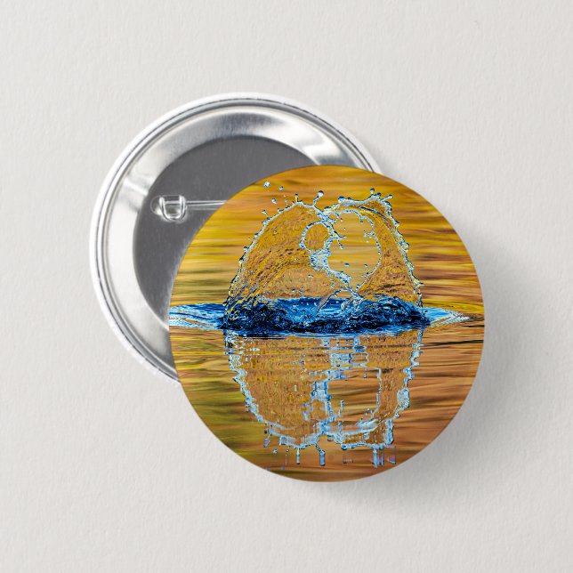 Splash on a fall evening button (Front & Back)