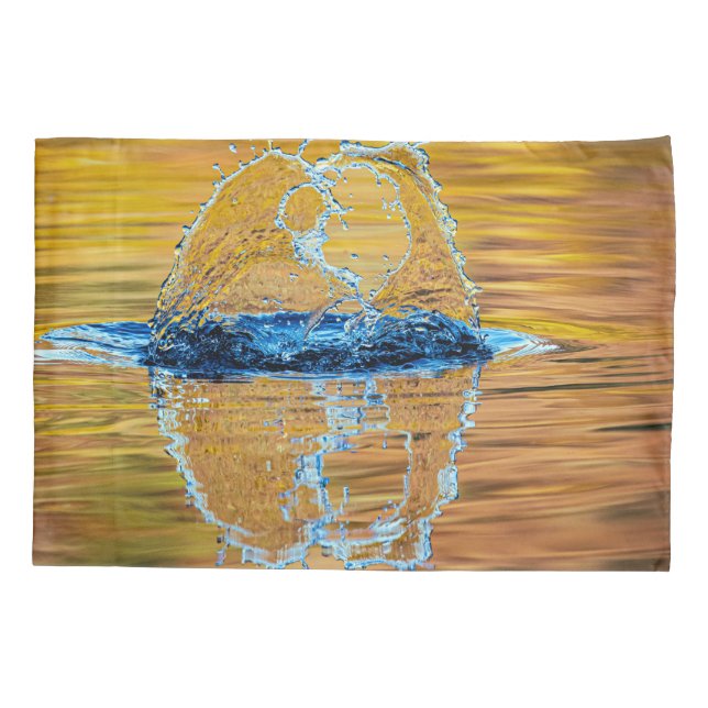 Splash on a fall evening pillow case (Back)