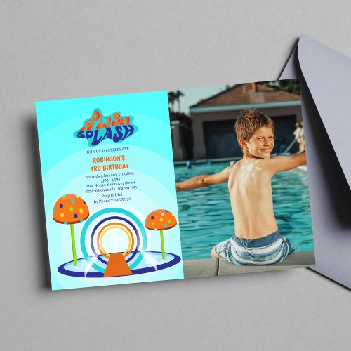 Splash Pad Birthday  Invitation