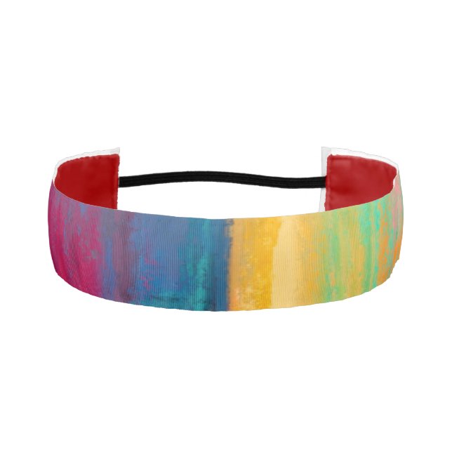 Splash paint athletic headband (Front)