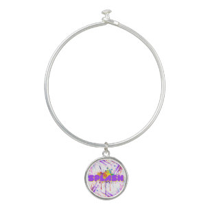 splash paint bangle bracelet
