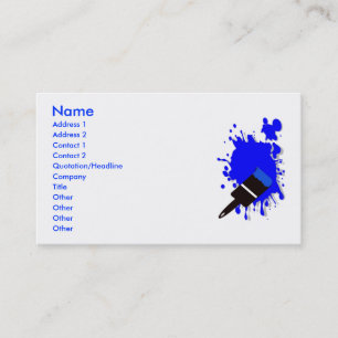 Splash Paint Business Card
