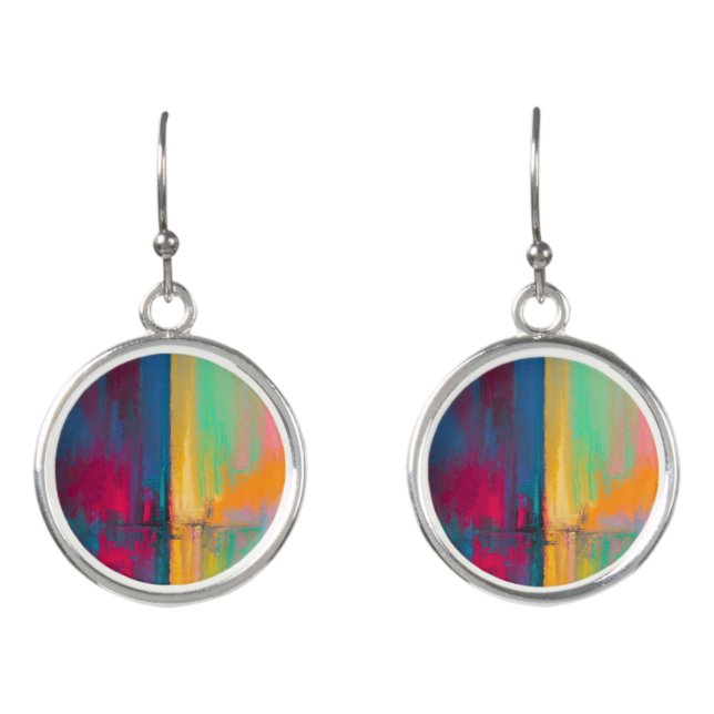 Splash paint earrings (Front)