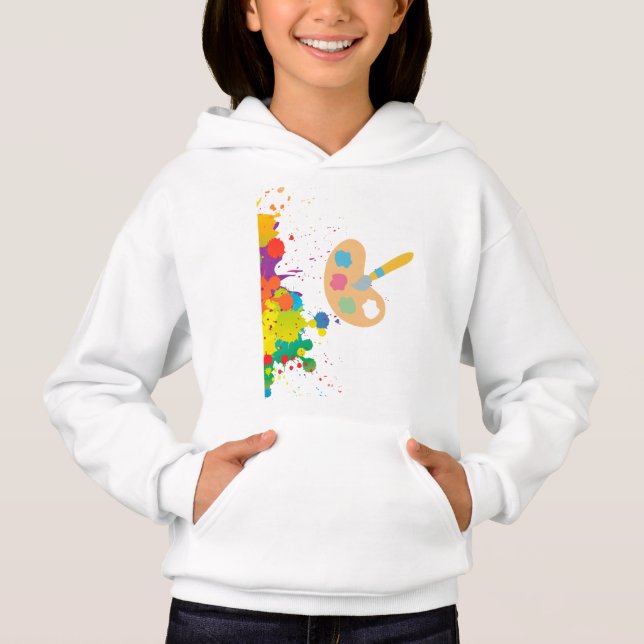 splash paint hoodie (Front)