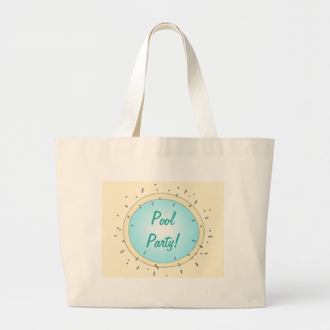 Splash Pool Party Canvas Tote Bags (Front)