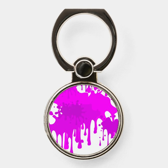 Splash purple phone ring stand (Front)