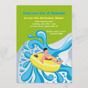 Splash Ride Invitation