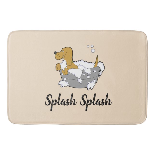 Splash splash dog bath matt bathroom mat (Front)