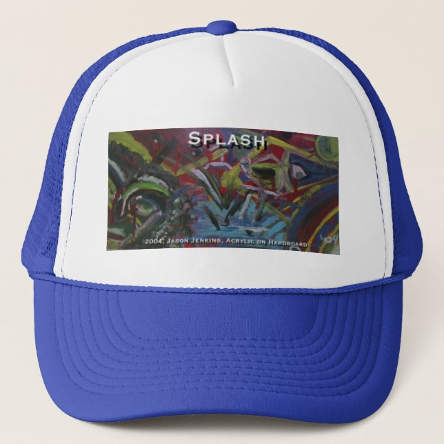 splash trucker hat (Front)
