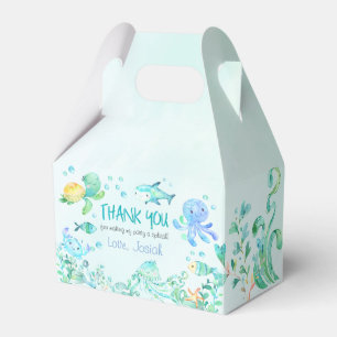 Splash Under The Sea Birthday Favor Box
