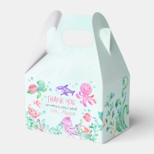 Splash Under The Sea Birthday Favor Box