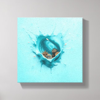 Splash World Canvas Print