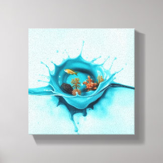 Splash World Canvas Print