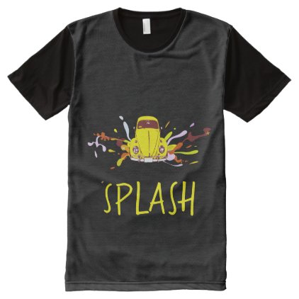 Splash | Yellow Old Car All-Over-Print T-Shirt