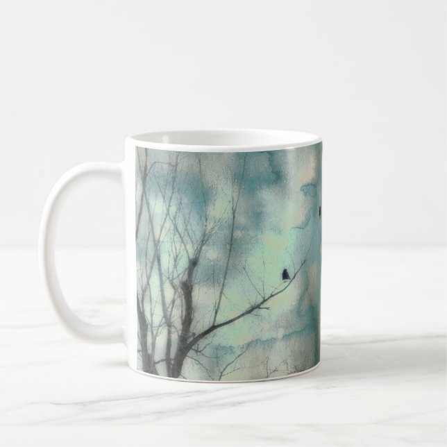Splashed Crows Coffee Mug (Left)