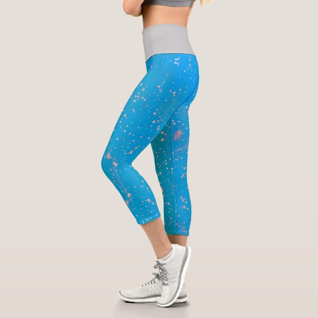splashed High Waisted Capris (Left)