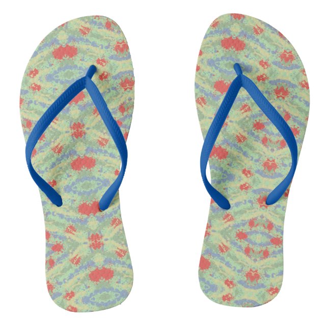 Splashes of Color Flip Flops (Footbed)