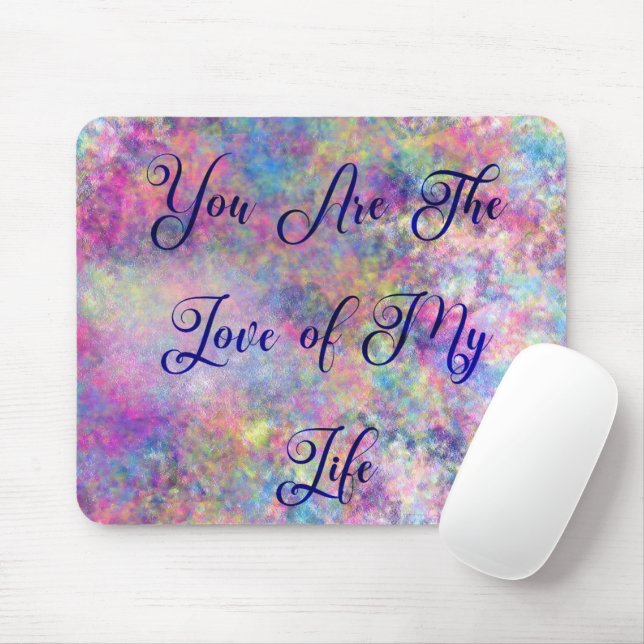 Splashes of Color Mouse Pad (With Mouse)