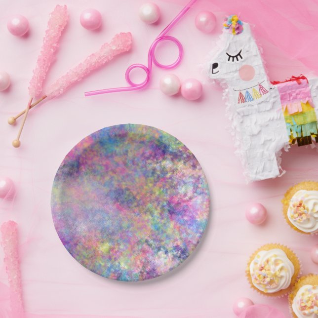 Splashes of Color Paper Plates (Party)