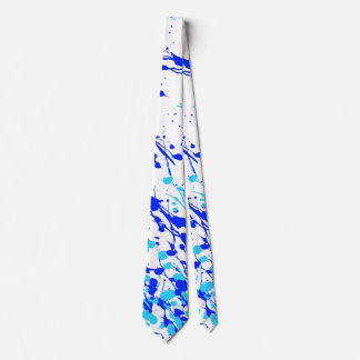 Splashes of Paint Blue Neck Tie