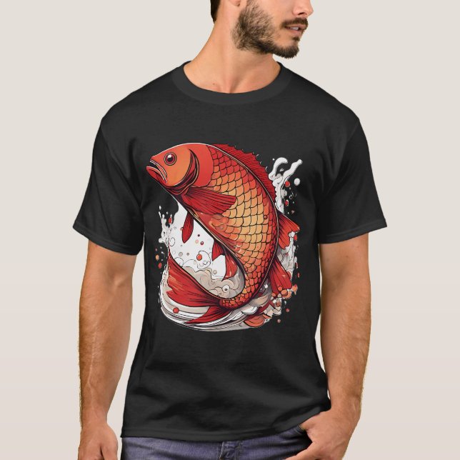 Splashing Fish T-Shirt (Front)