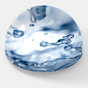 Splashing Water - Blue Paperweight