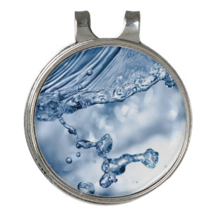 Splashing water with bubbles Best Golf Hat Clip