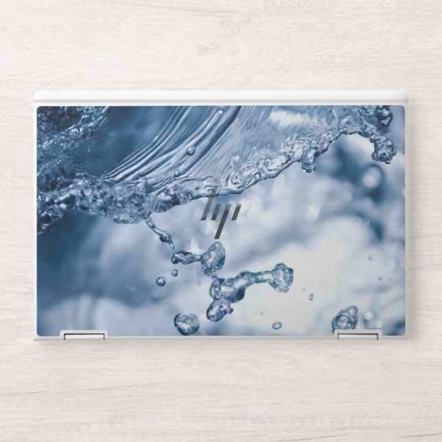 Splashing water with bubbles HP EliteBook  Laptop Skin (Front)