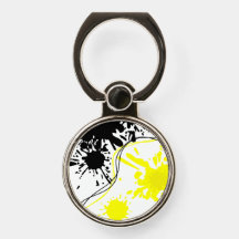 Splashing yellow and black