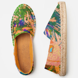 Splashy Abstract Espadrilles